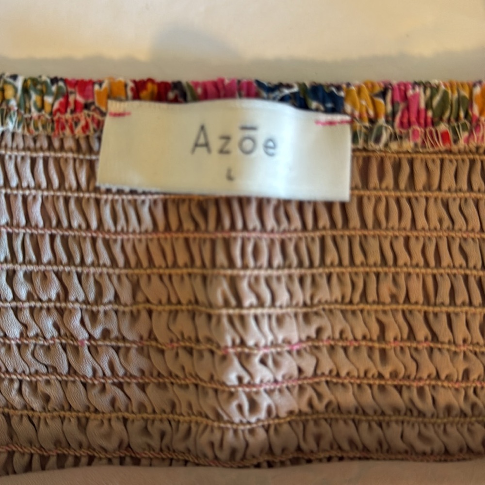 Azoe Women’s Floral Cropped Top Spaghetti straps- Size Large - Picture 7 of 10